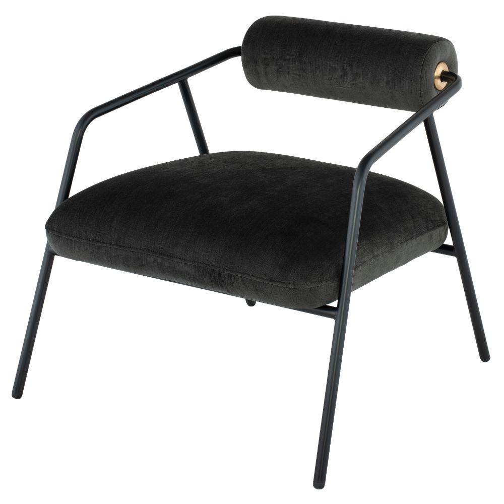 Nuevo HGDA700 Cyrus Occasional Chair in Pewter/Black